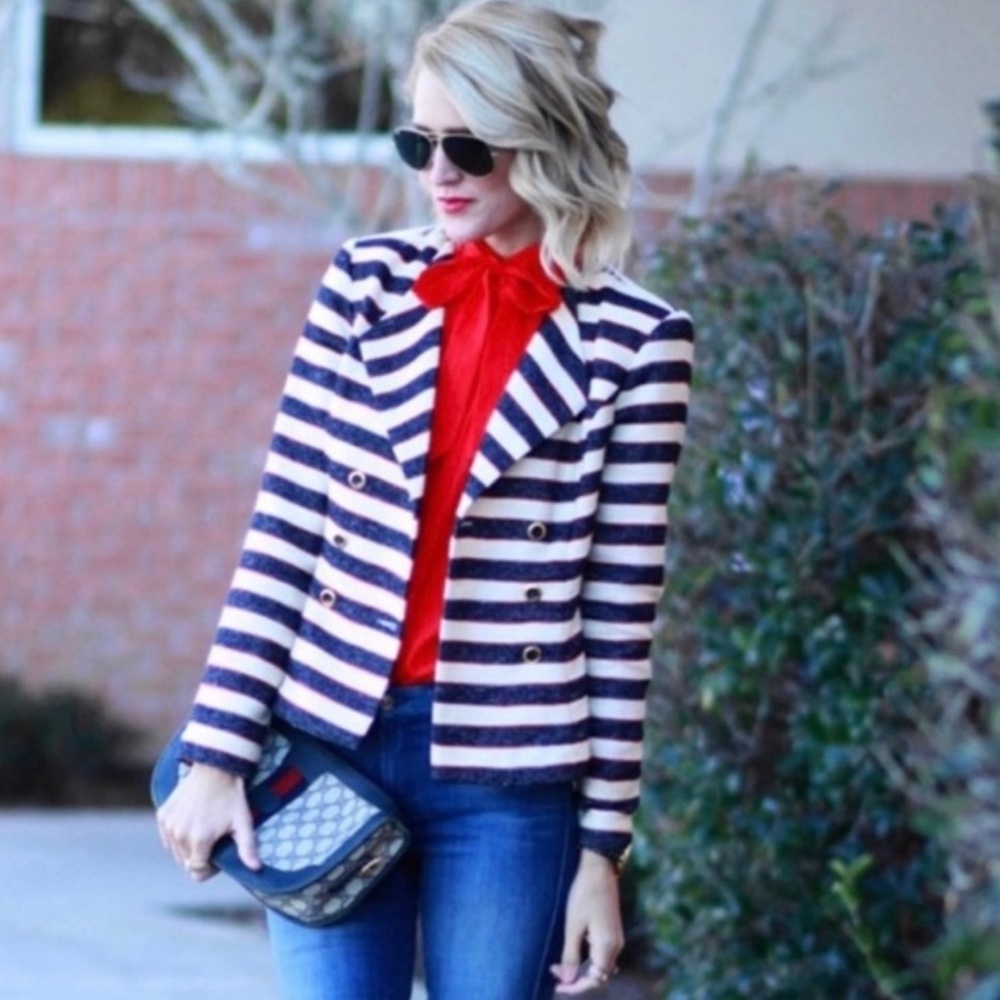 CAbi nautical tweed feel jacket!